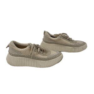 Dolce Vita White Cotton Platform Sneakers | Women’s Size 5